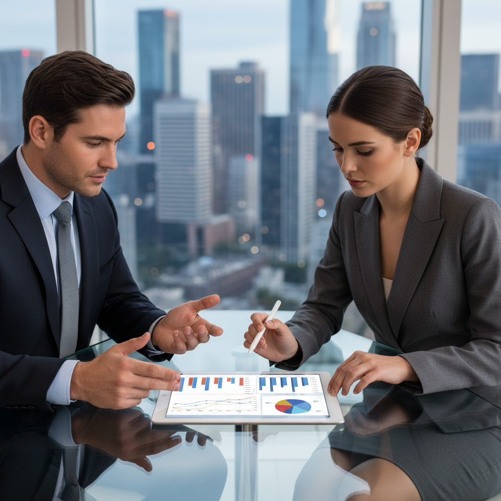 Attorney with client