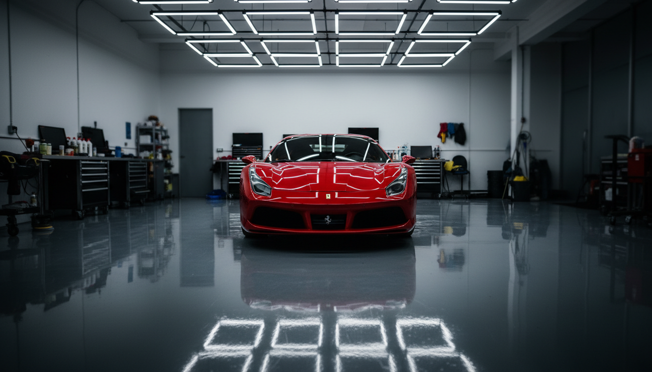 Detailed car gleaming